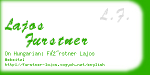 lajos furstner business card